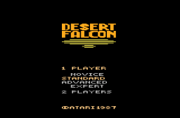 Desert Falcon Title Screen